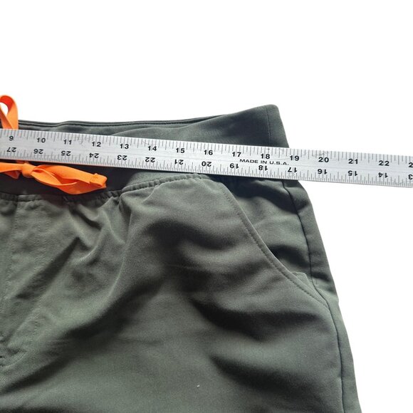 Figs Olive Green Jogger Scrub Pants Orange Drawstring XXL Zamora - Picture 2 of 8